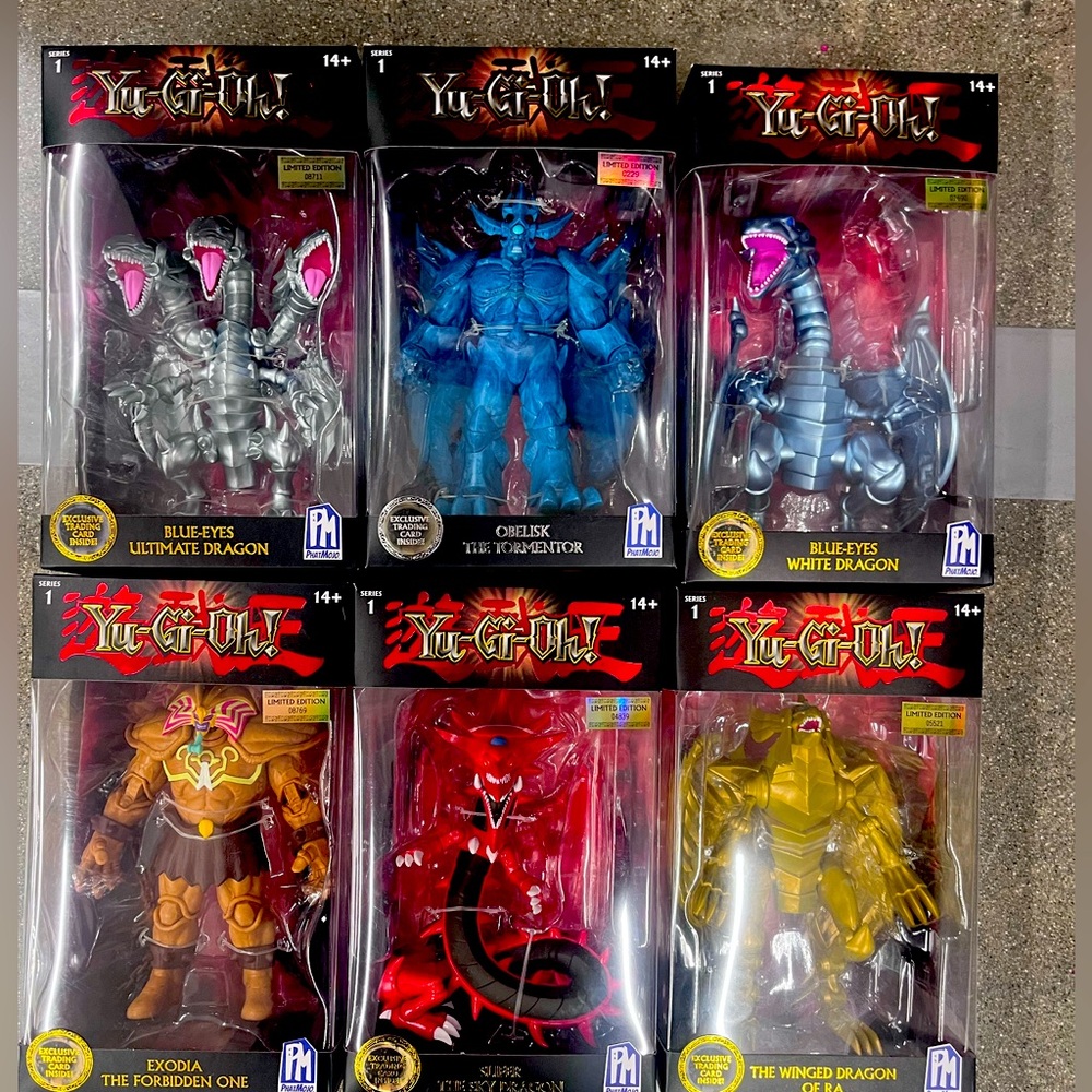 Yu-Gi-Oh vynil figures set of 6 limited edition